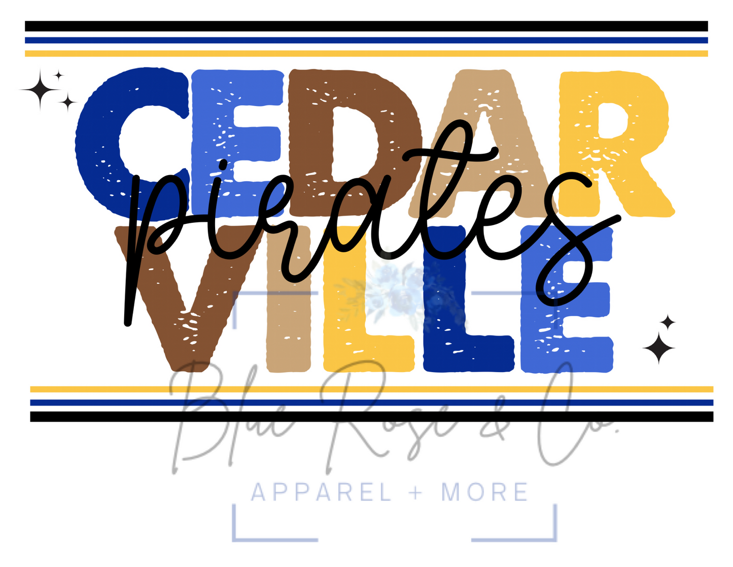Airedale Colorblock Tee (Multiple School Options)