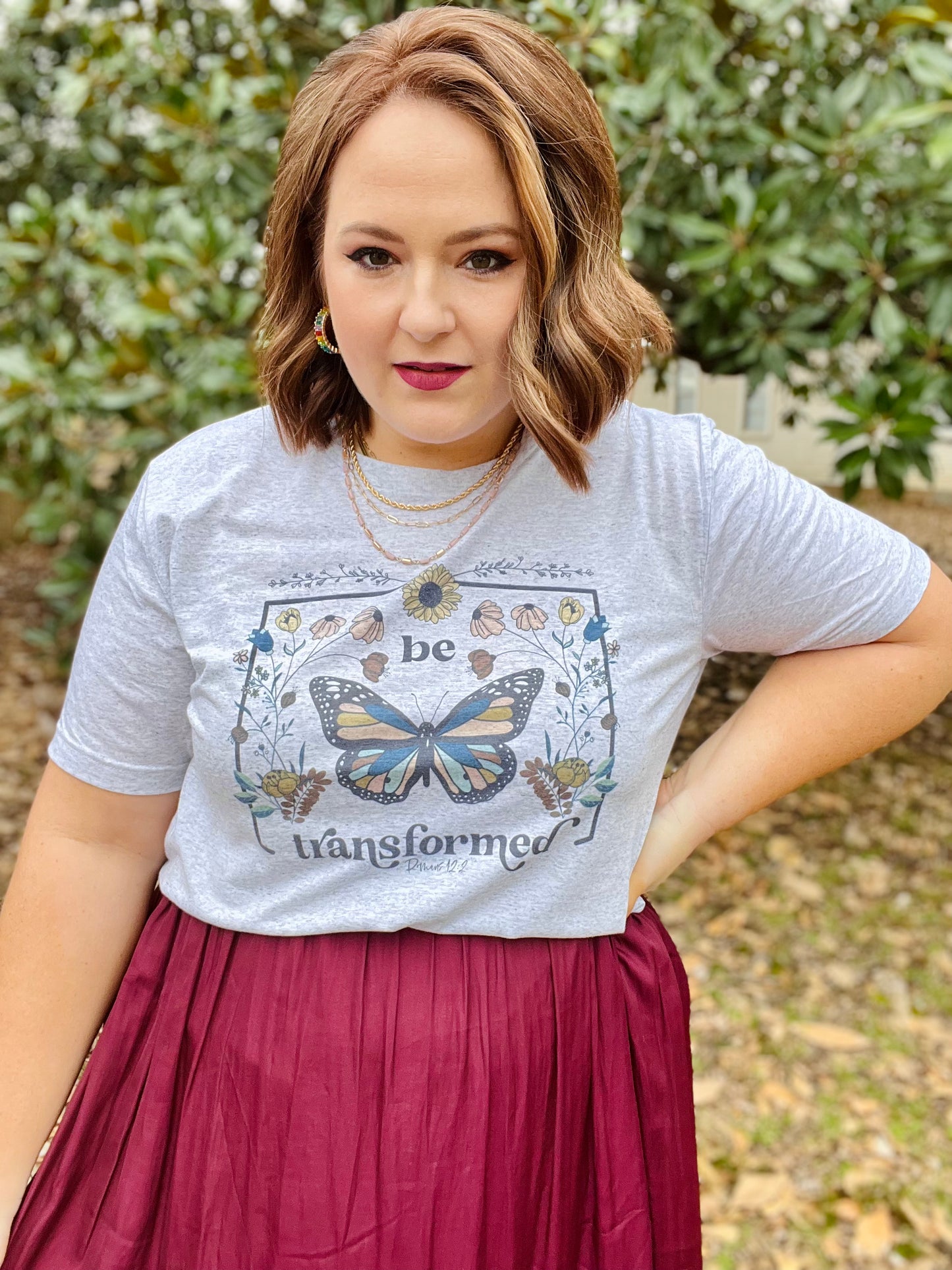 Be Transformed Graphic Tee on Heathered Gray