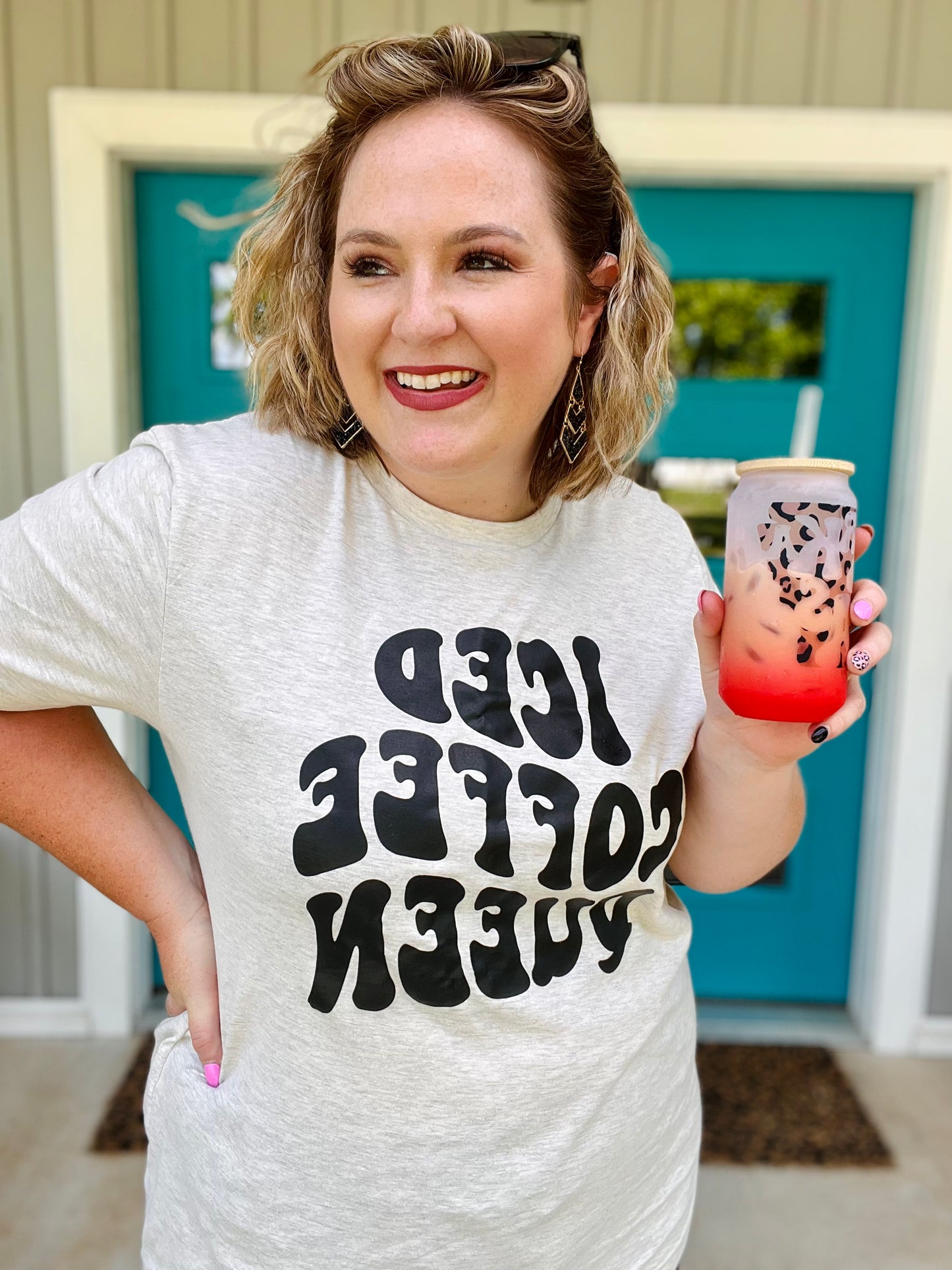 Iced Coffee Queen Graphic Tee