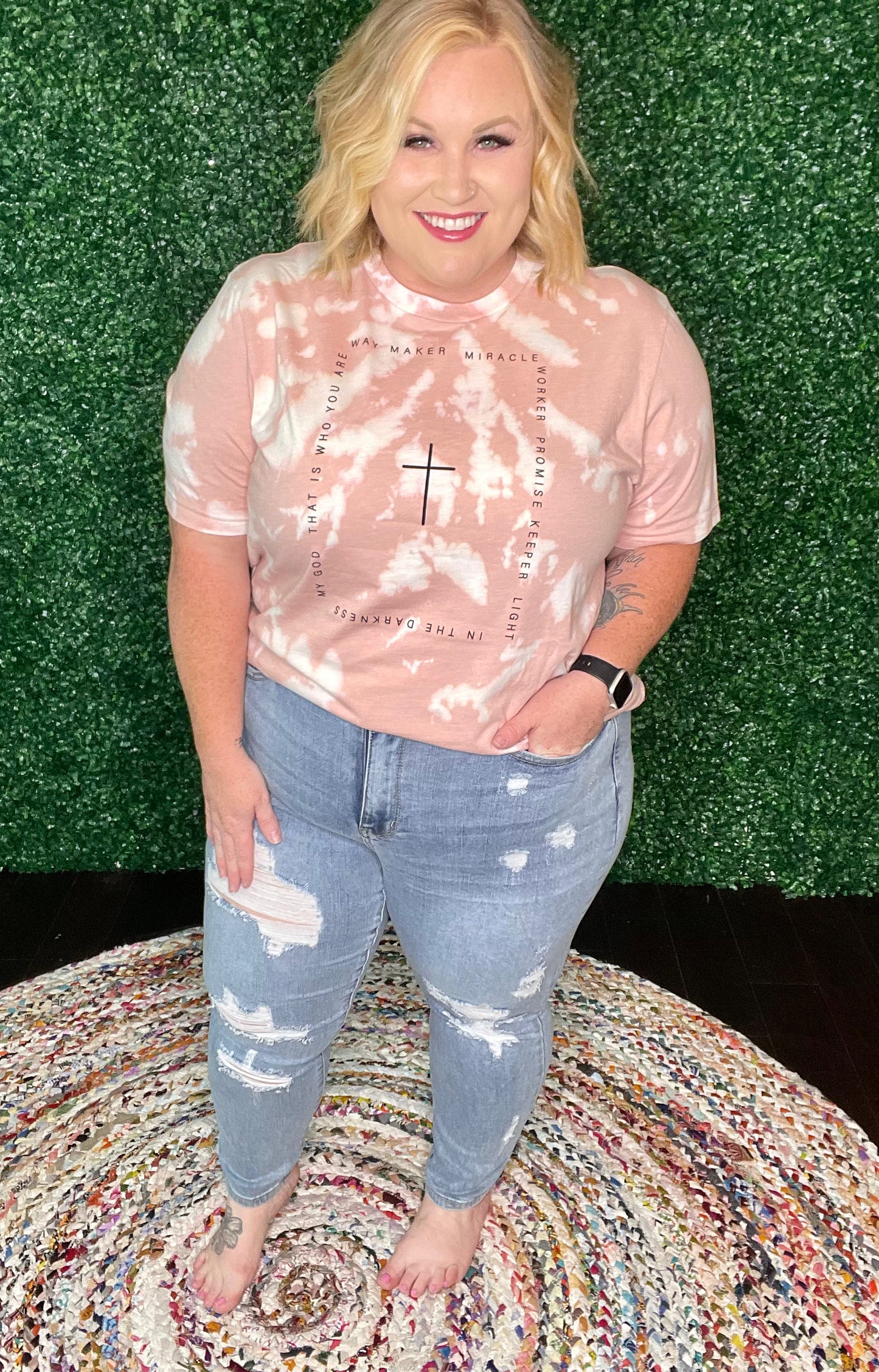 Way Maker Bleached Graphic Tee