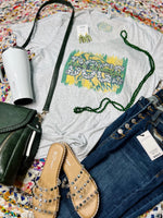 Alma Airedales V-neck Graphic Tee