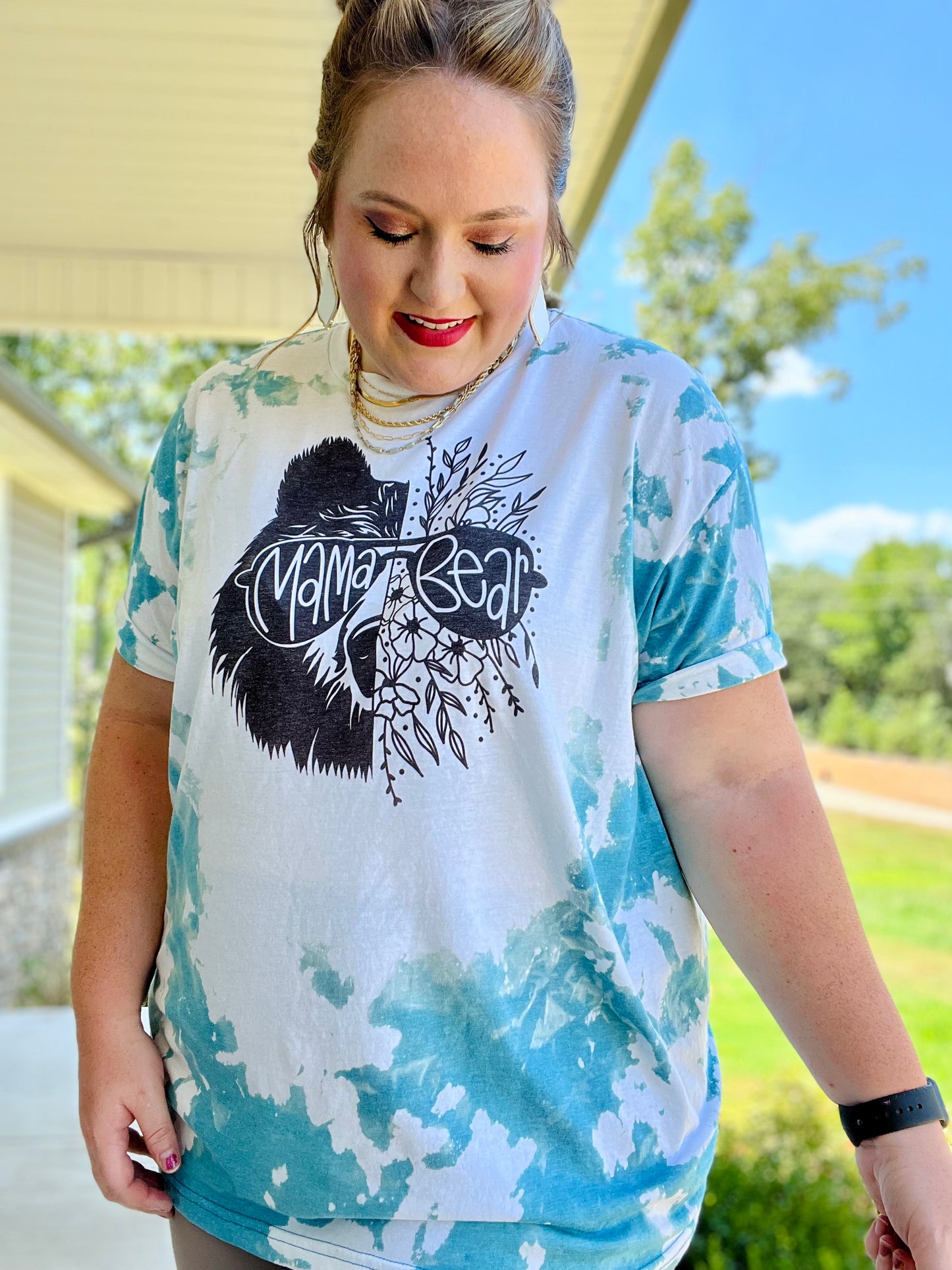 Mama Bear Bleached Tee