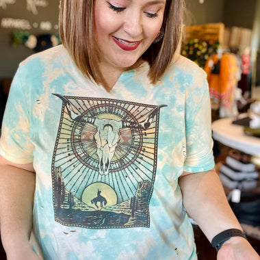 Western Nights Distressed Tee