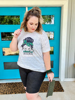 Airedale/Pointer Mama on White Marble