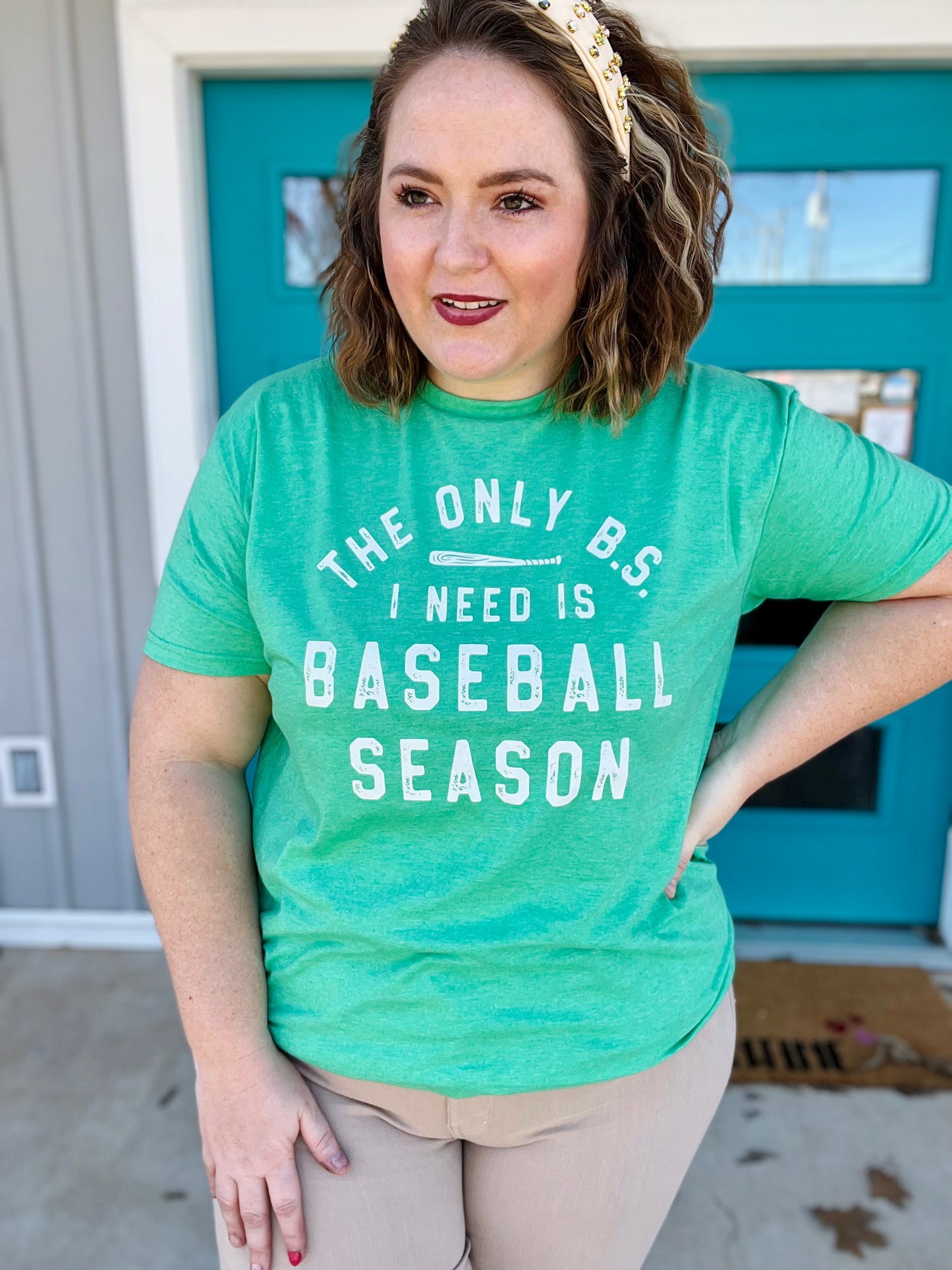 Only BS is Baseball Season on Green