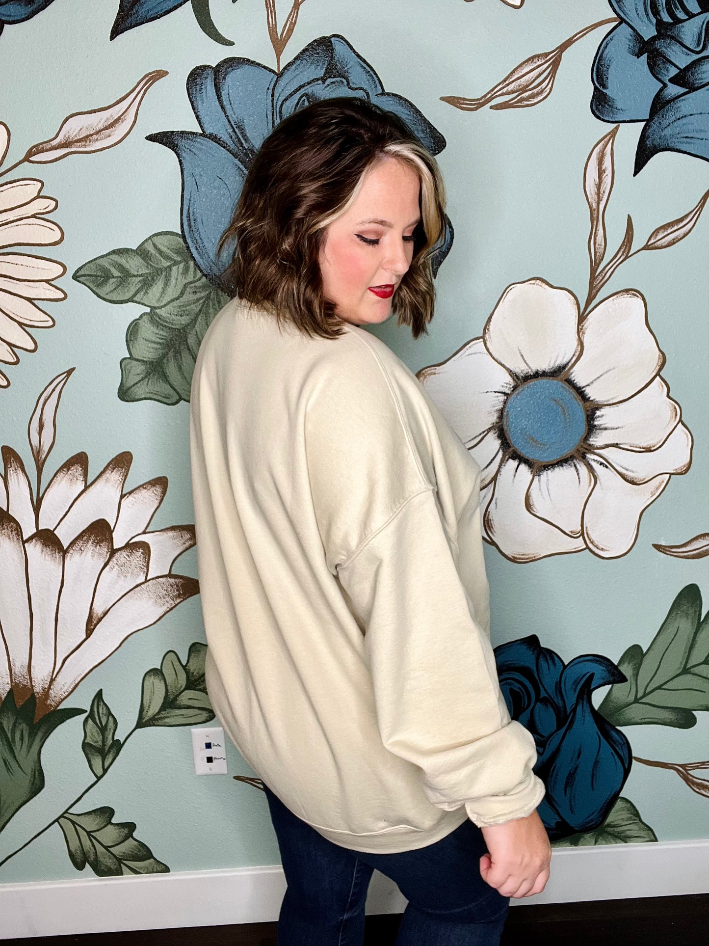 Restored Sweatshirt on Cream