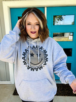 Mama Smiley Hoodie with Printed Hood