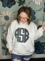Custom Monogram Sweatshirt (Multiple Styles)