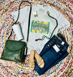 Alma Airedales V-neck Graphic Tee