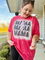 Mama Lightning Bleached Tee (Baseball)