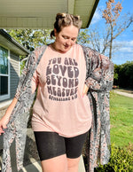 Loved Beyond Measure Graphic Tee on Peach
