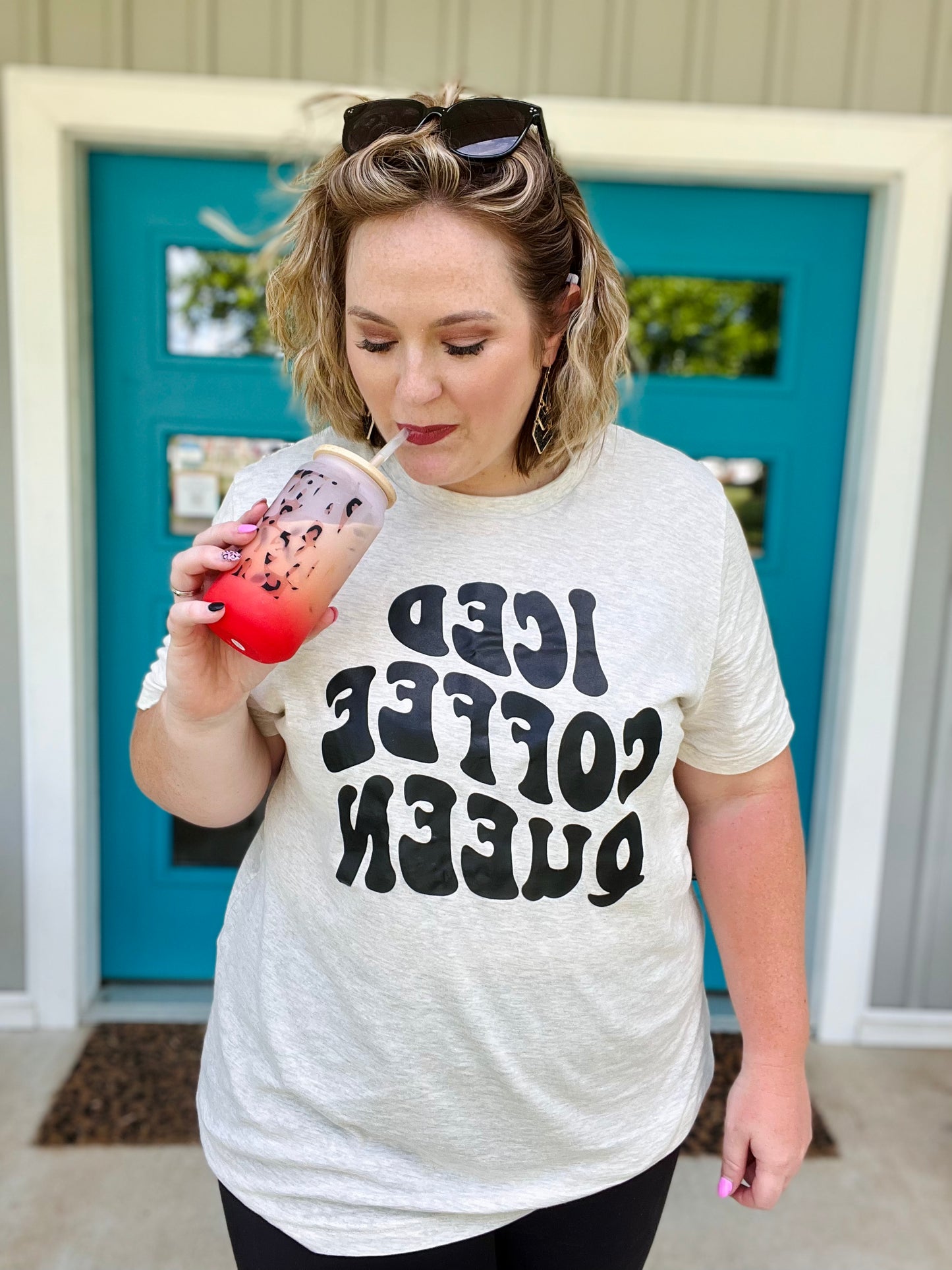 Iced Coffee Queen Graphic Tee