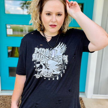 Freedom Tour Distressed Graphic Tee