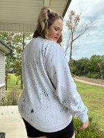 Mama Leopard Sweatshirt in Ash (with or without splatter)