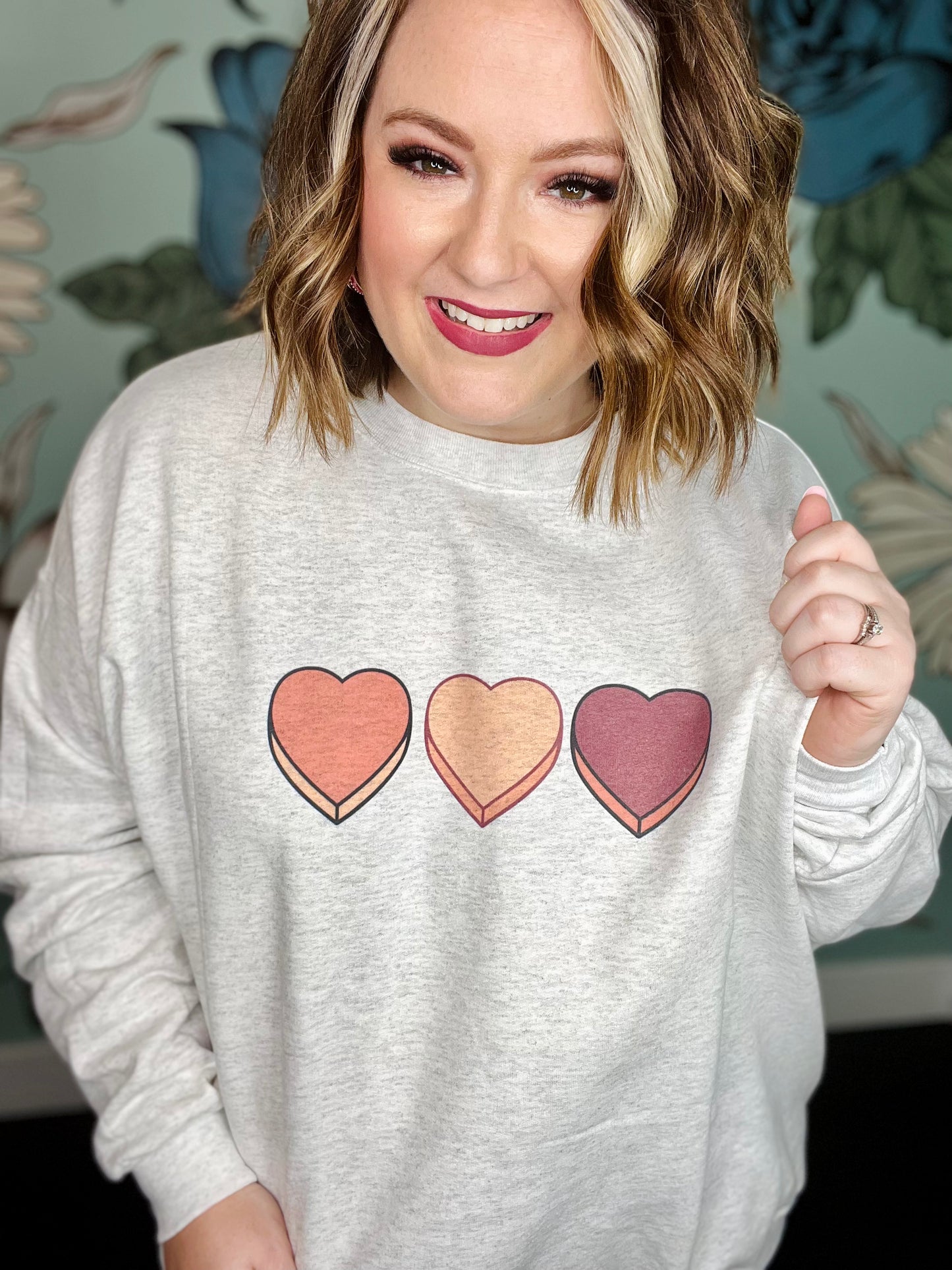 I have Loved You Sweatshirt on Gray (Front and Back)