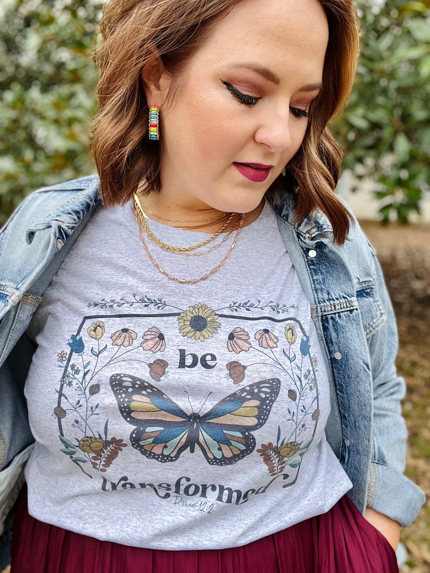 Be Transformed Graphic Tee on Heathered Gray