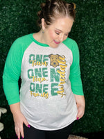 One Family School Spirit Raglan Tee(Any Mascot)