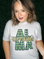 Alma Plaid Tee on Grey