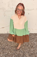 Mint Mocha Tiered Dress