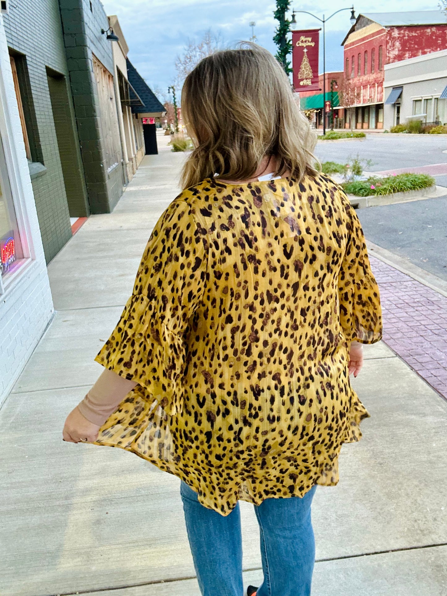 **DOORBUSTER** Hillaree Honey Mix Kimono