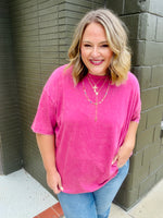 Kara Acid Washed Oversized Boyfriend Tee (Multiple Colors)