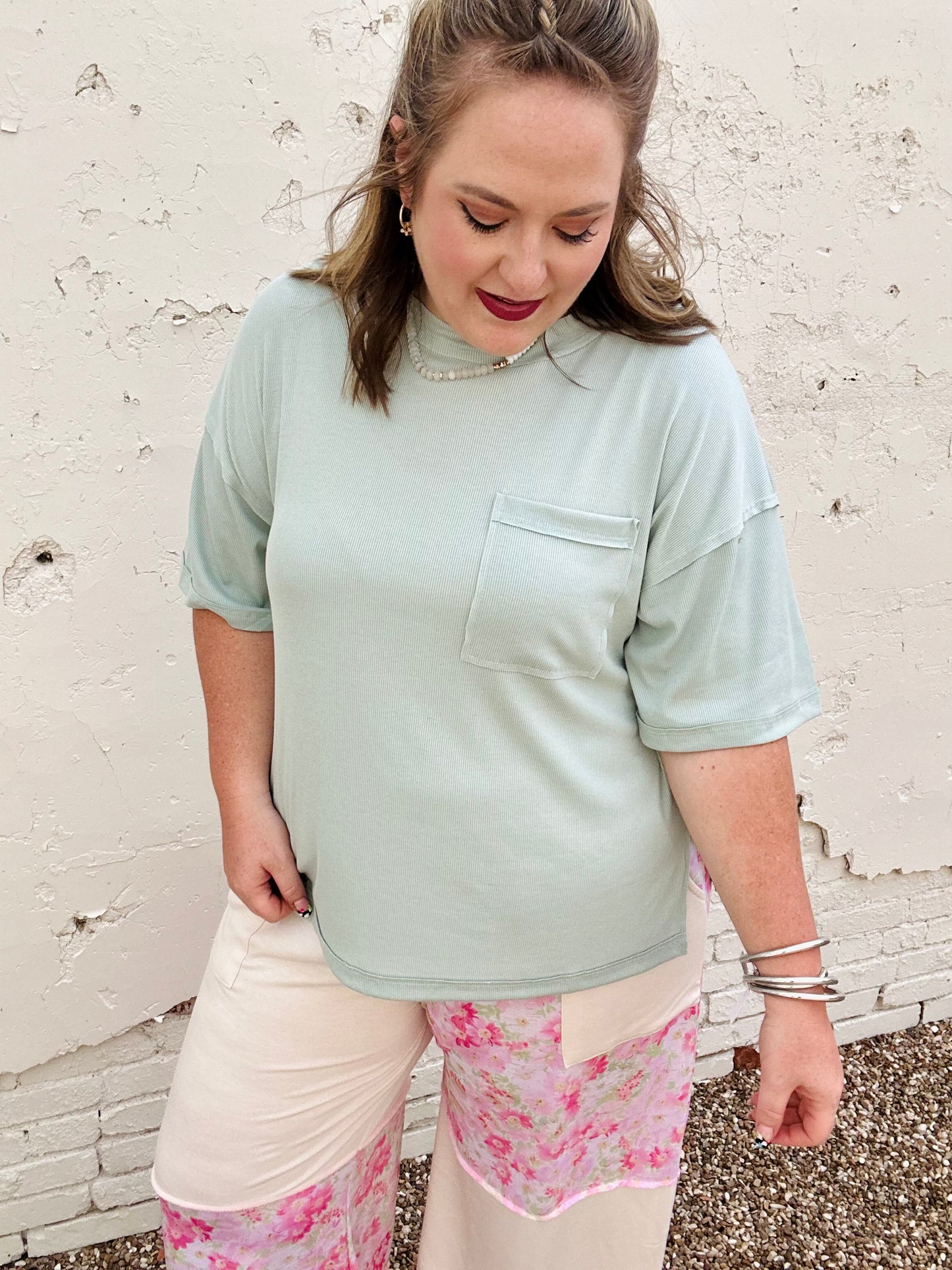 Lennie Ribbed Boyfriend Top (Multiple Colors)