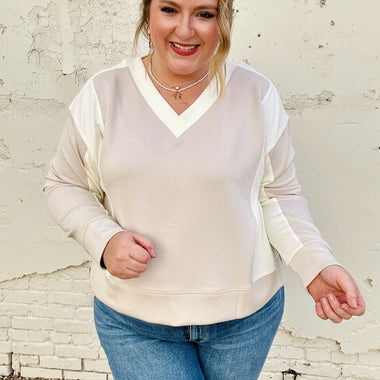 Ashlynn Two Tone Top