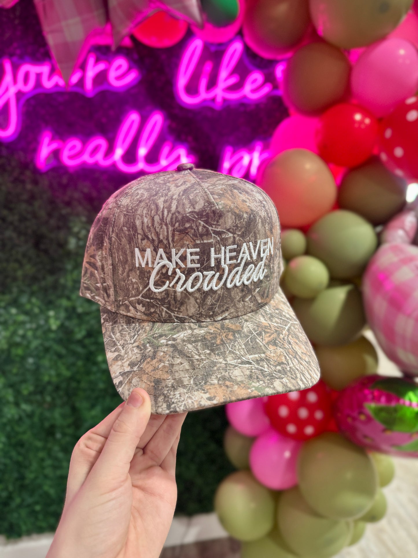 Make Heaven Crowded Camo Hat