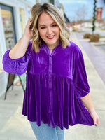 **DOORBUSTER** Stacy Velvet Button Down