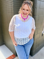 Rhiannon Lacey Mesh Top
