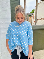 Ken Ribbed Polka Dot Top