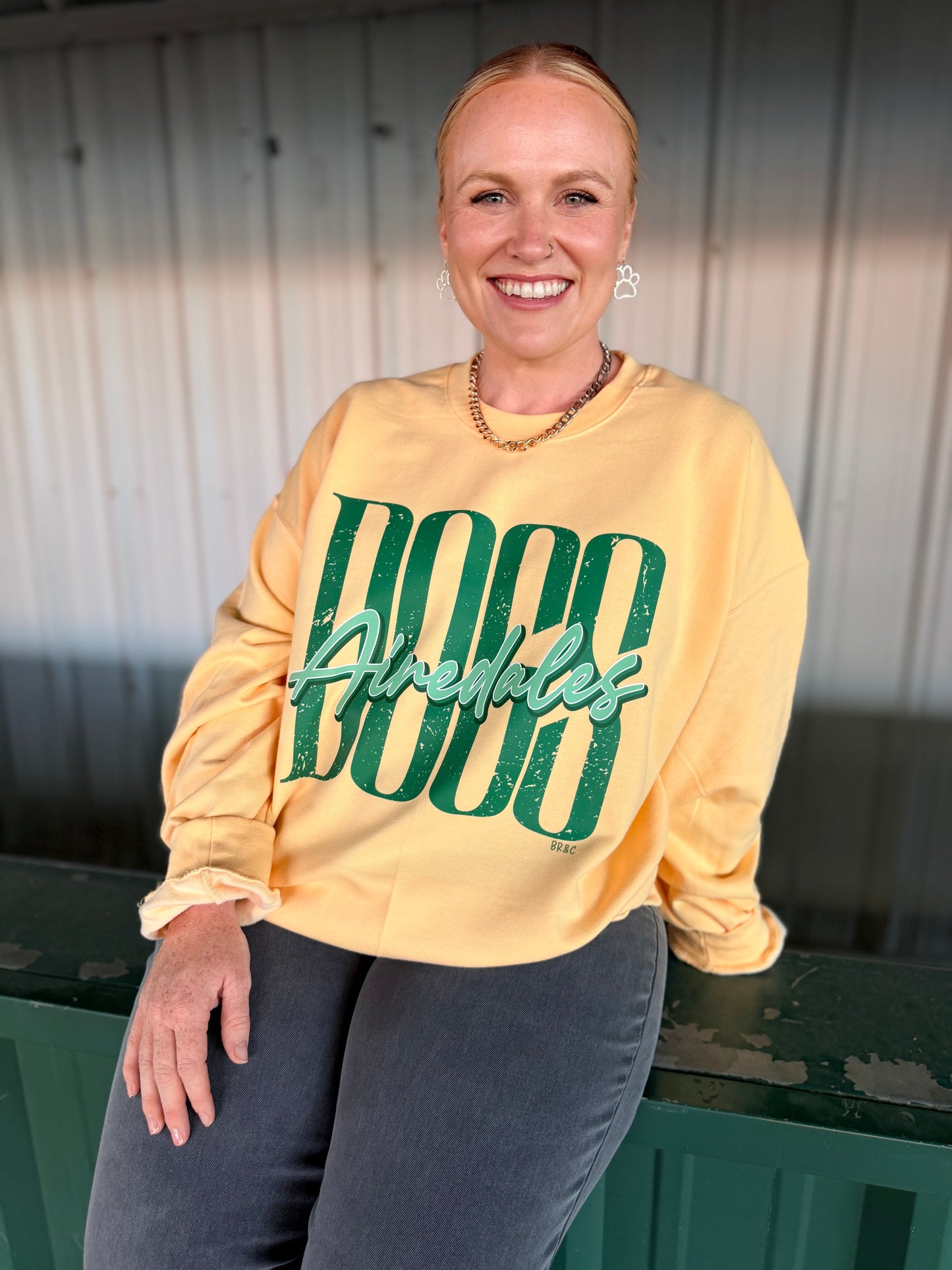 Throwback Script School Spirit Sweatshirt