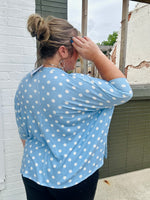 Ken Ribbed Polka Dot Top