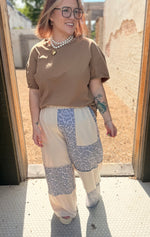 Fayth Patchwork Leopard Pants