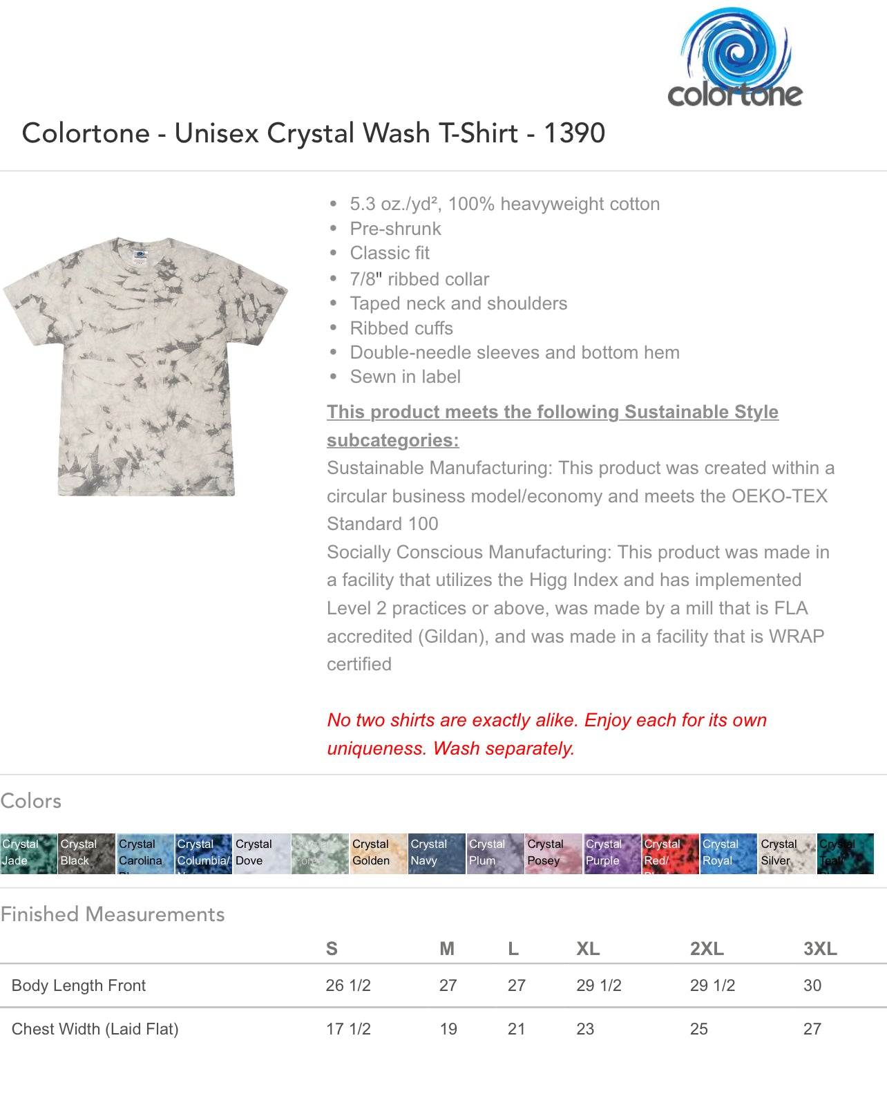 Airedale Script on Bleach Dyed Tee (Customizable!)