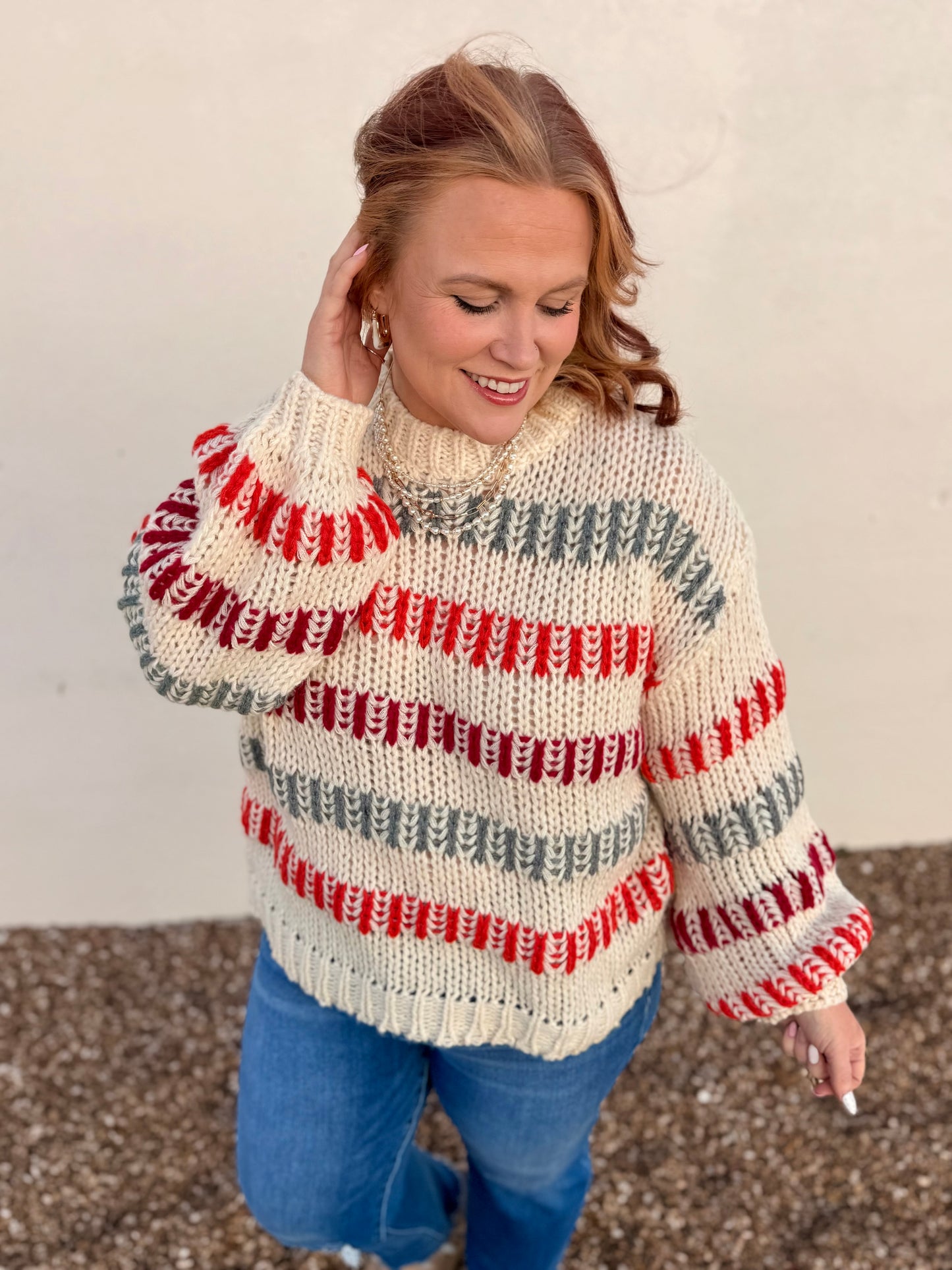 Briana Multi Color Striped Top