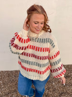 Briana Multi Color Striped Top