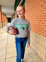 School Nation Tee on Blue Spruce