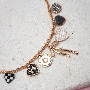 Checkered Charm Necklace