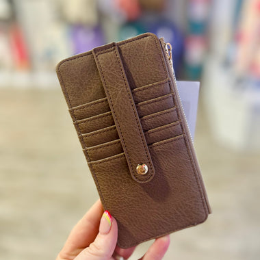 Slim Cardholder Wallet in Mocha