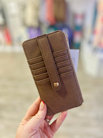 Slim Cardholder Wallet in Mocha