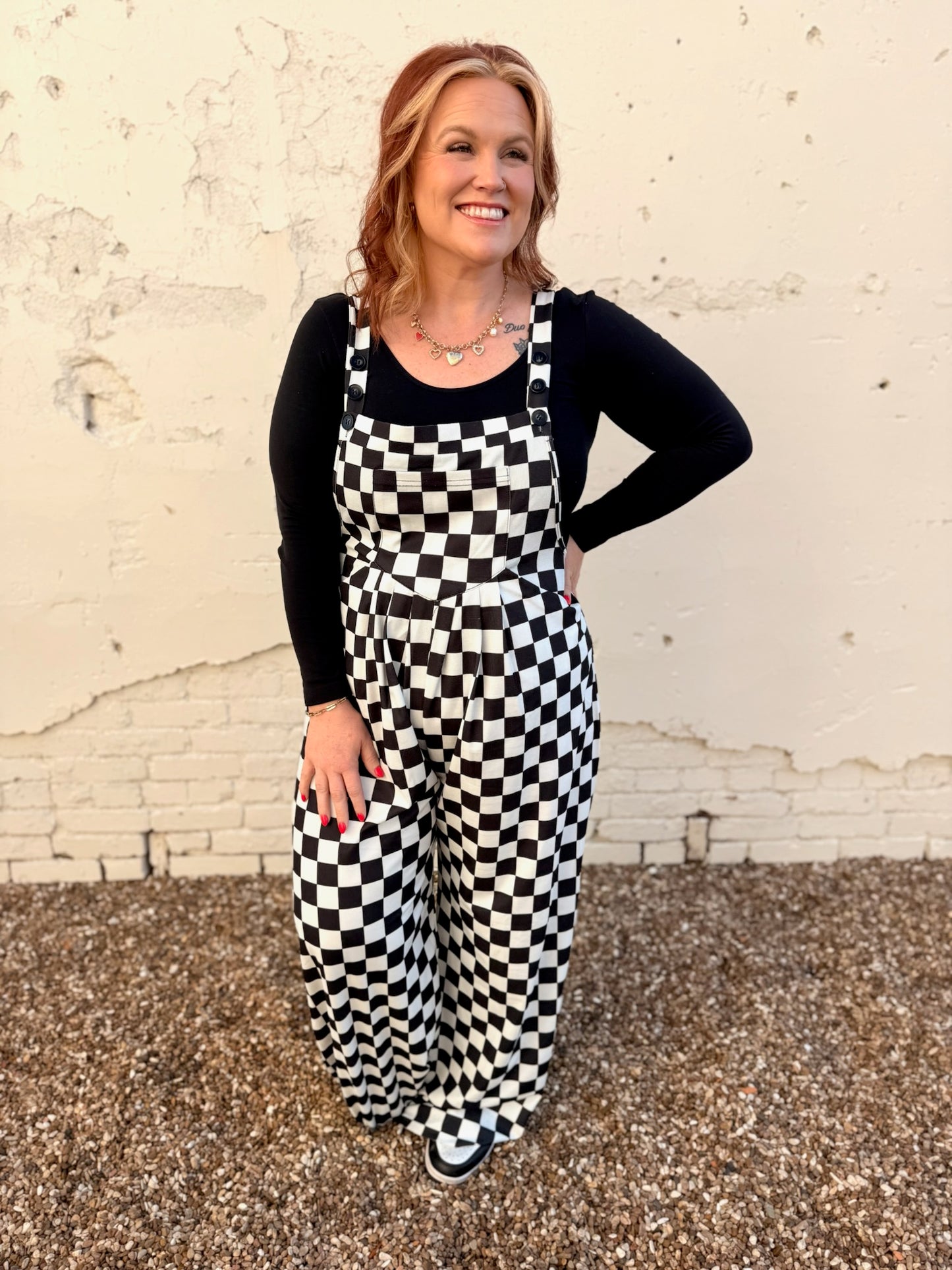 Checkered Jumpsuit Overalls (Pre-Order)