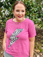 Cambrie Leopard Distressed Top