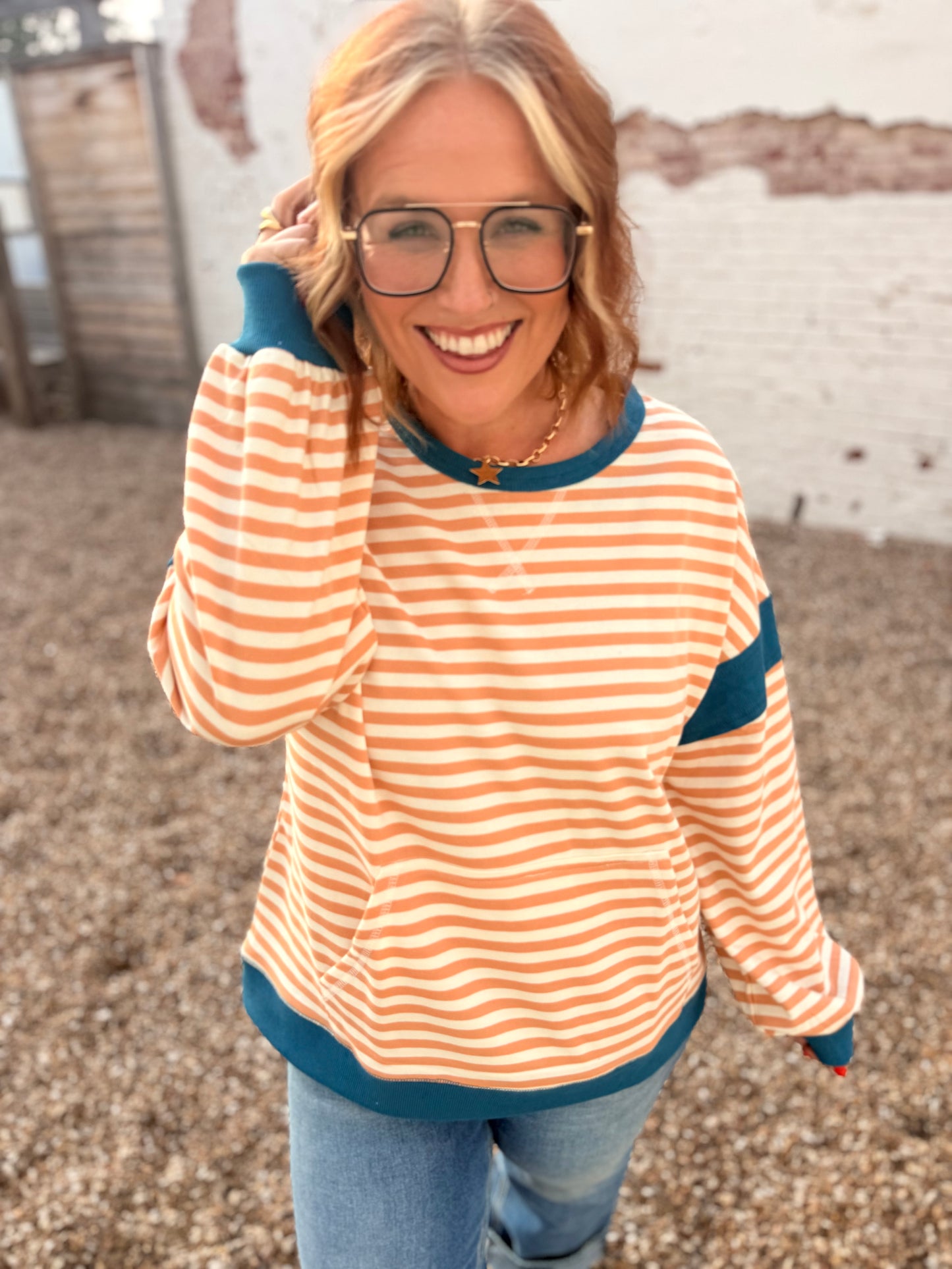 Rachael ColorBlock Striped Top