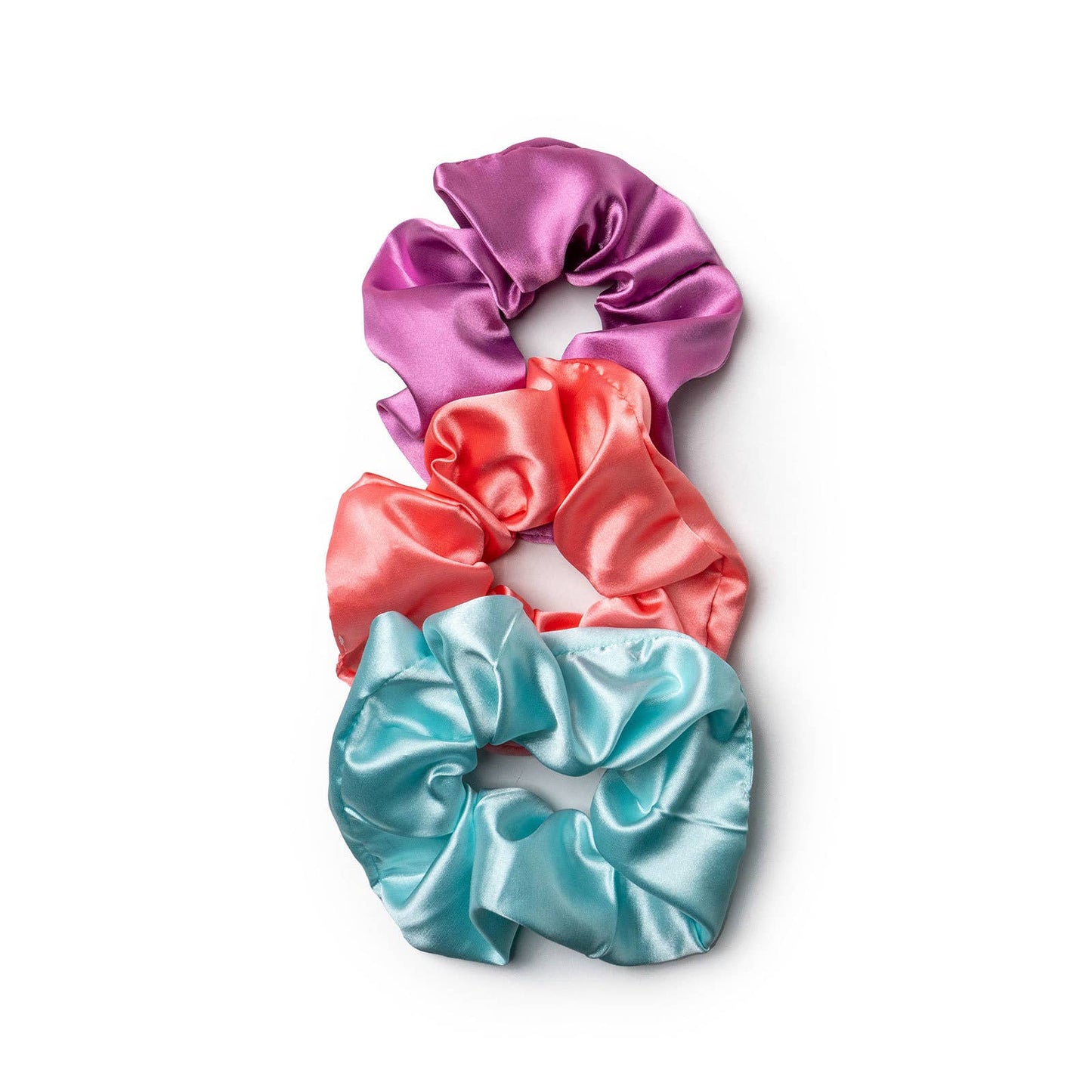 Mane Squeeze Oversized Satin Scrunchie Set (Multiple Colors)