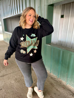 Chenille Patch Accent School Spirit Sweatshirt (Any Style)