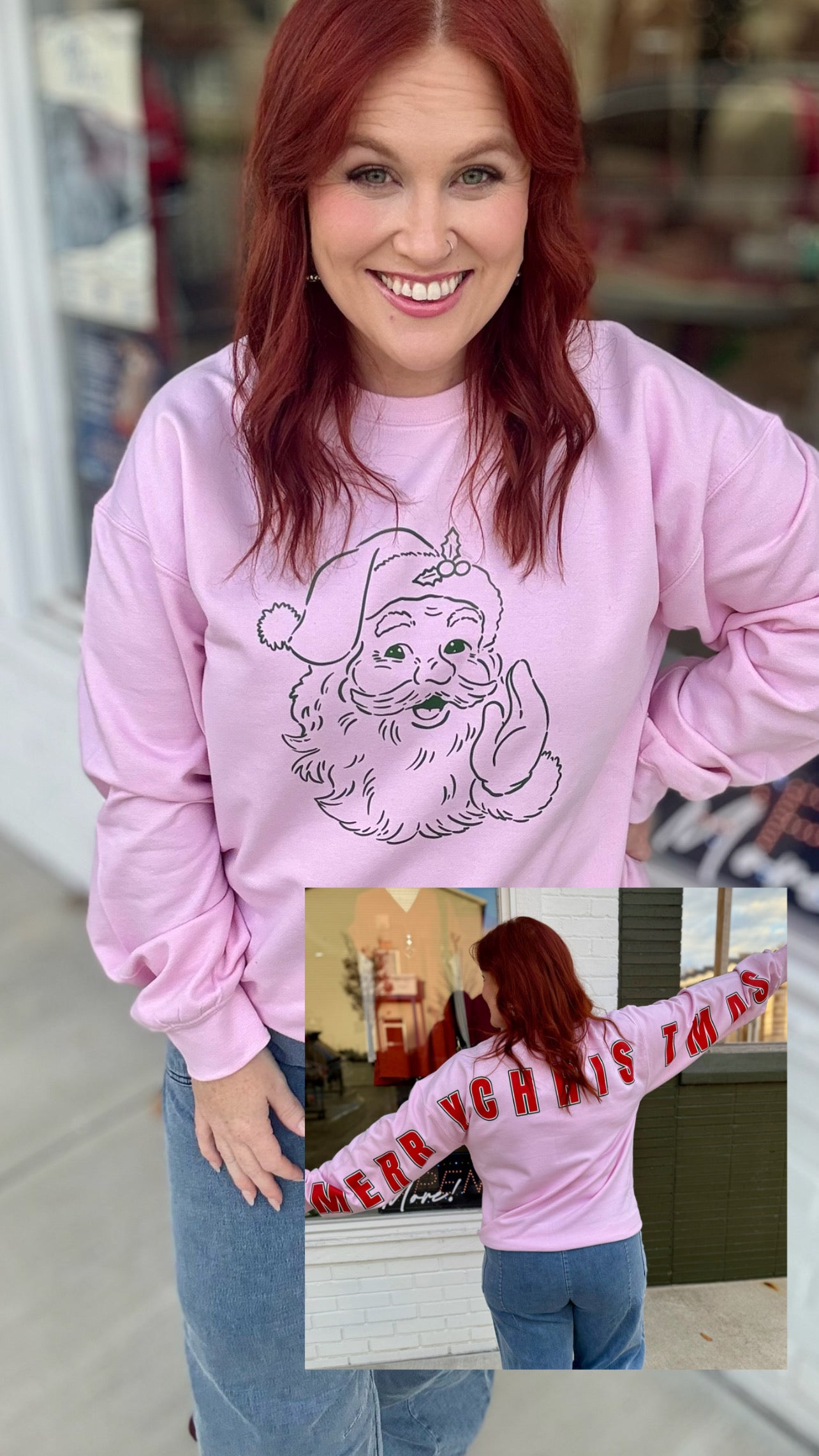 Merry Christmas Stretch Sweatshirt