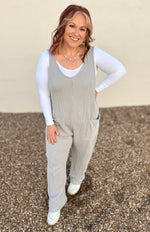 Lucy Gray Ribbed Jumpsuit