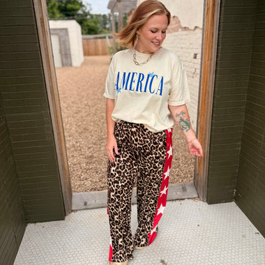 Leopard Star Pants