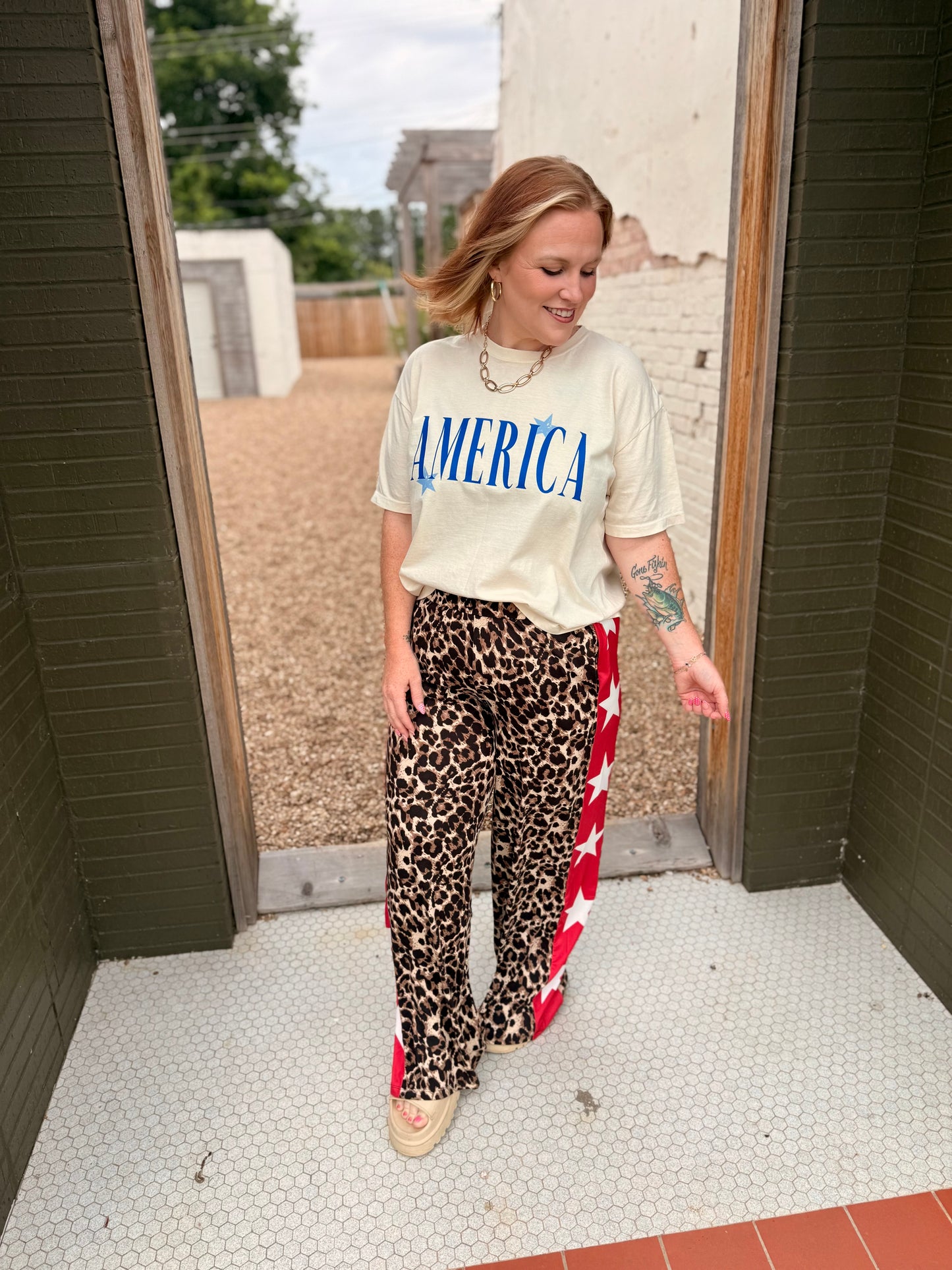 Leopard Star Pants